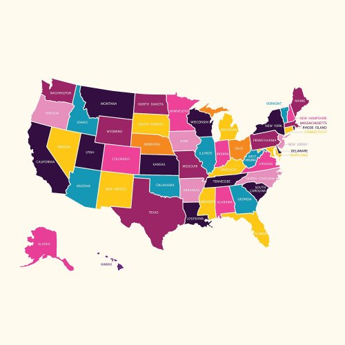 Кроссворд по географии: Штаты США