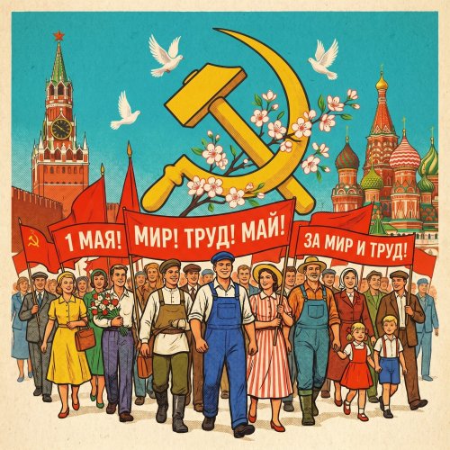 Кроссворд: Первомай