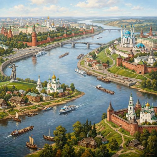 Кроссворд: Приволжские города