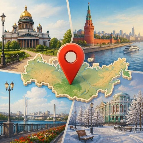 Кроссворд по географии российских городов