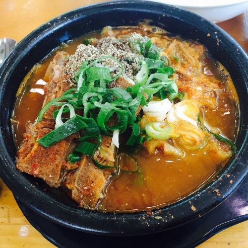 Корейские супы  на букву  Н