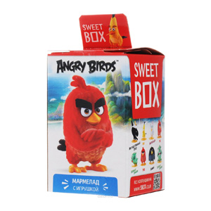 Сладкий подарок Angry Birds  с игрушкой и мармеладом (Sweet Box)