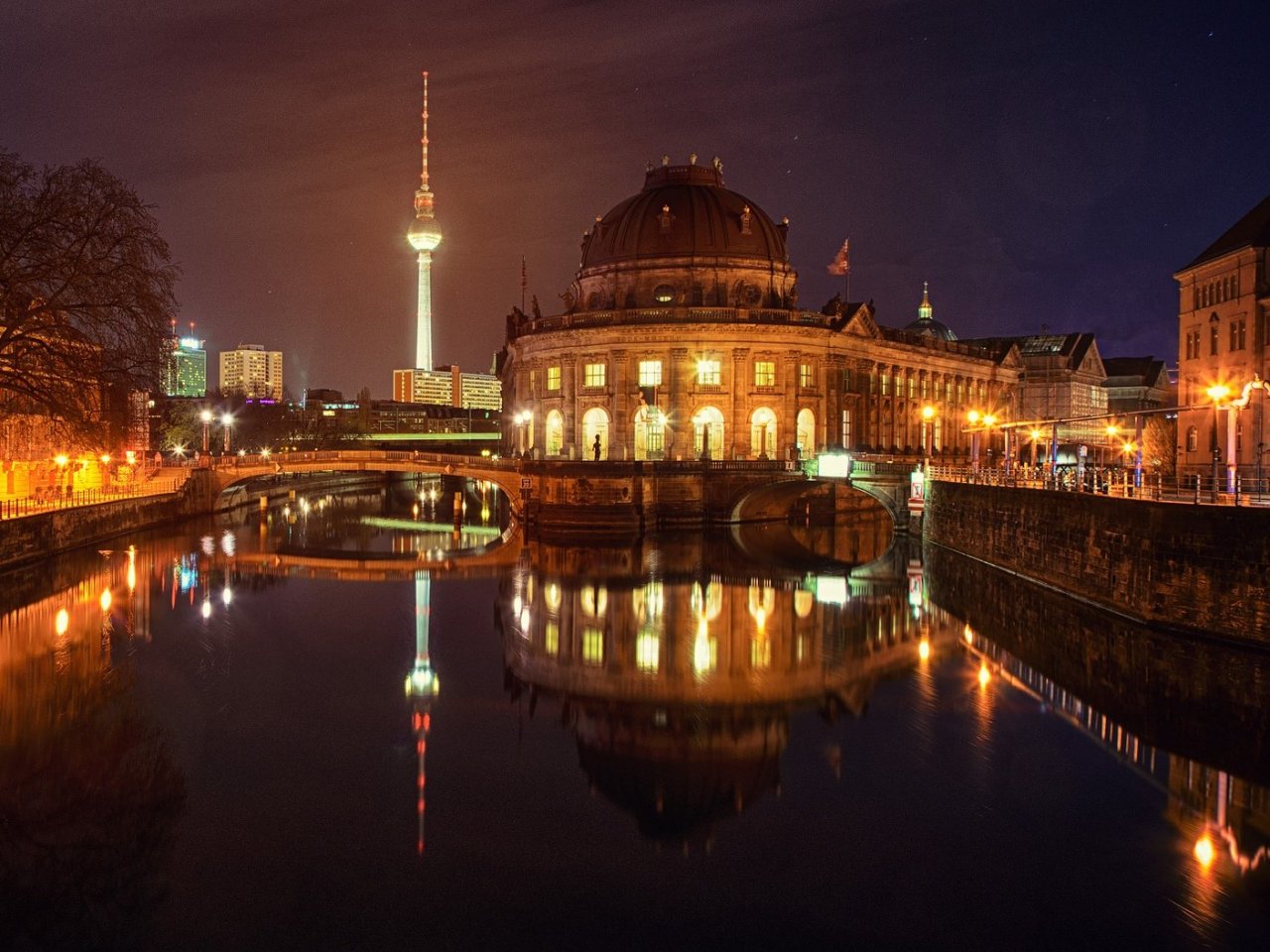 Пазл «Ночной вид Берлина»