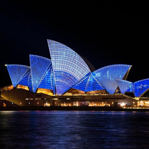 Пазл «Сиднейская опера ночью»