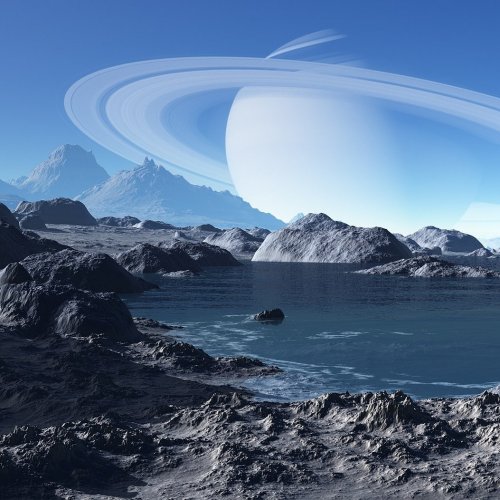 Пазл «Сатурн на горизонте»