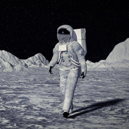 Пазл «Космонавт на луне»