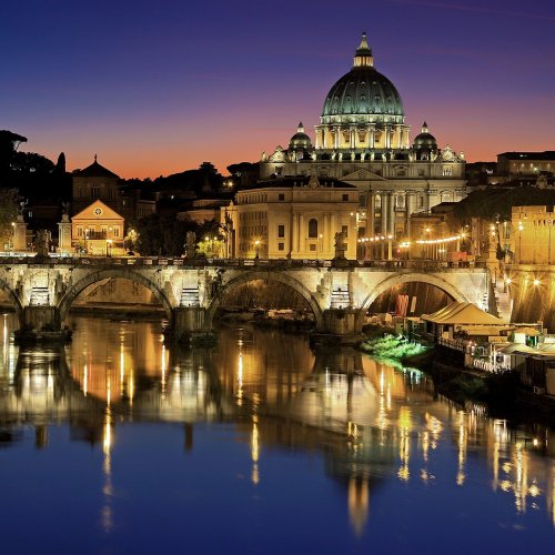 Пазл «Рим: Собор Святого Петра, ночной вид»