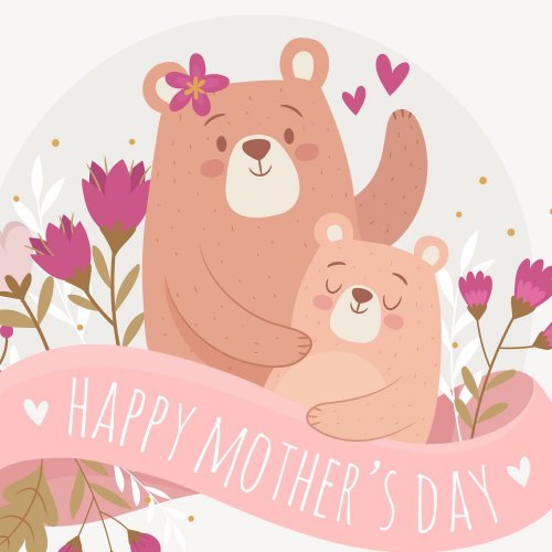 Пазл «Мишки: День матери»