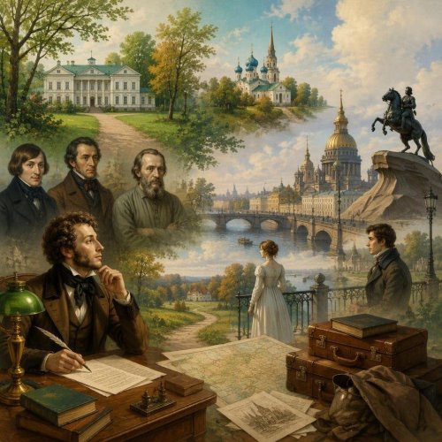 Тест по литературе: География русской литературы. Города, усадьбы, маршруты