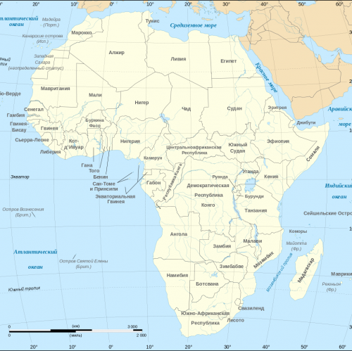 Тест: Политическая карта Африки